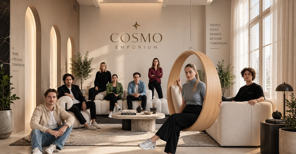 Cosmo Emporium Digital Solutions team in the studio